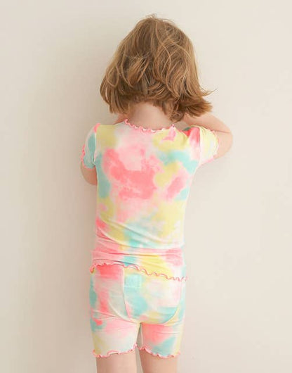 Bright Tie Dye S/S Pajama Set