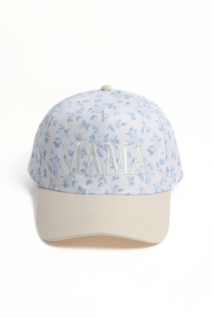 MAMA Embroidered Floral Hat