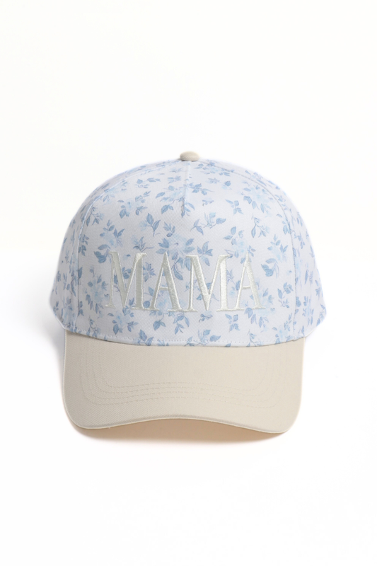 MAMA Embroidered Floral Hat