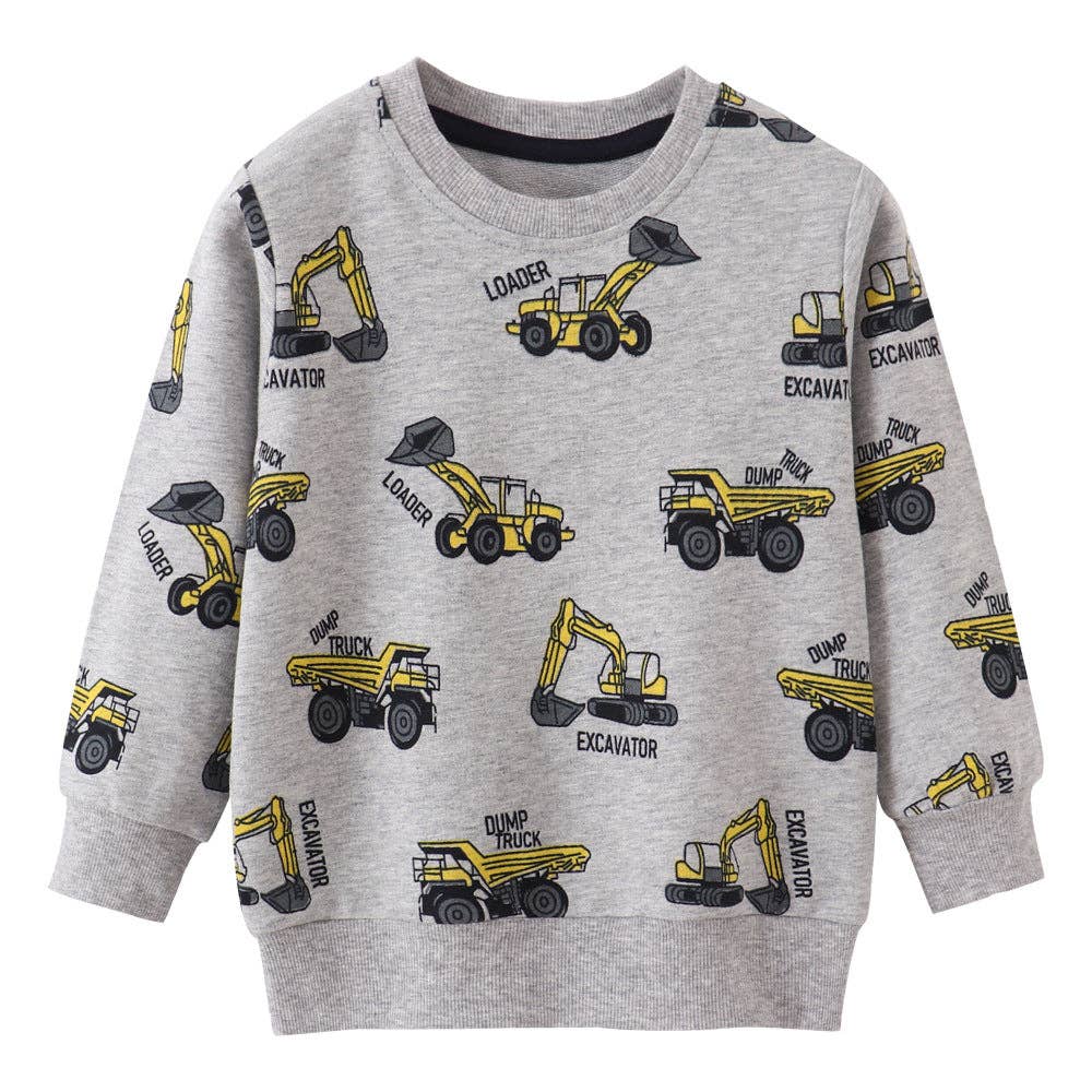 Grey Construction Sweatshirt