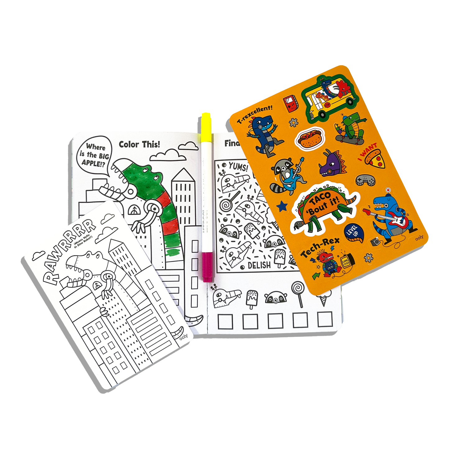 Activity & Coloring Kit - Robo Dinos