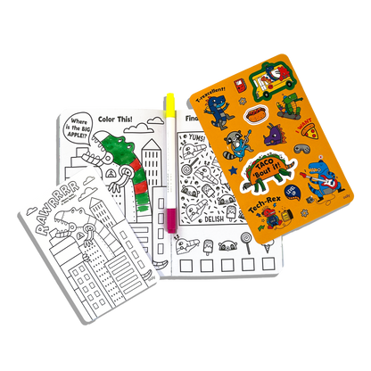 Activity & Coloring Kit - Robo Dinos