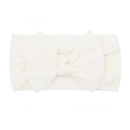 The Knot Soft Stretch Headband in Ivory