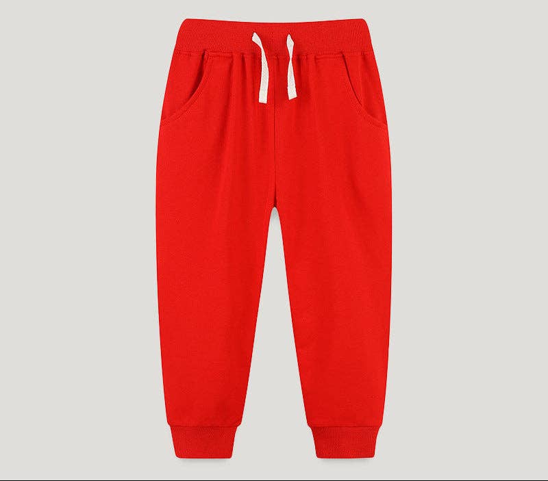 Red Cotton Sweatpant