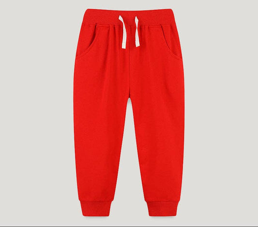 Red Cotton Sweatpant