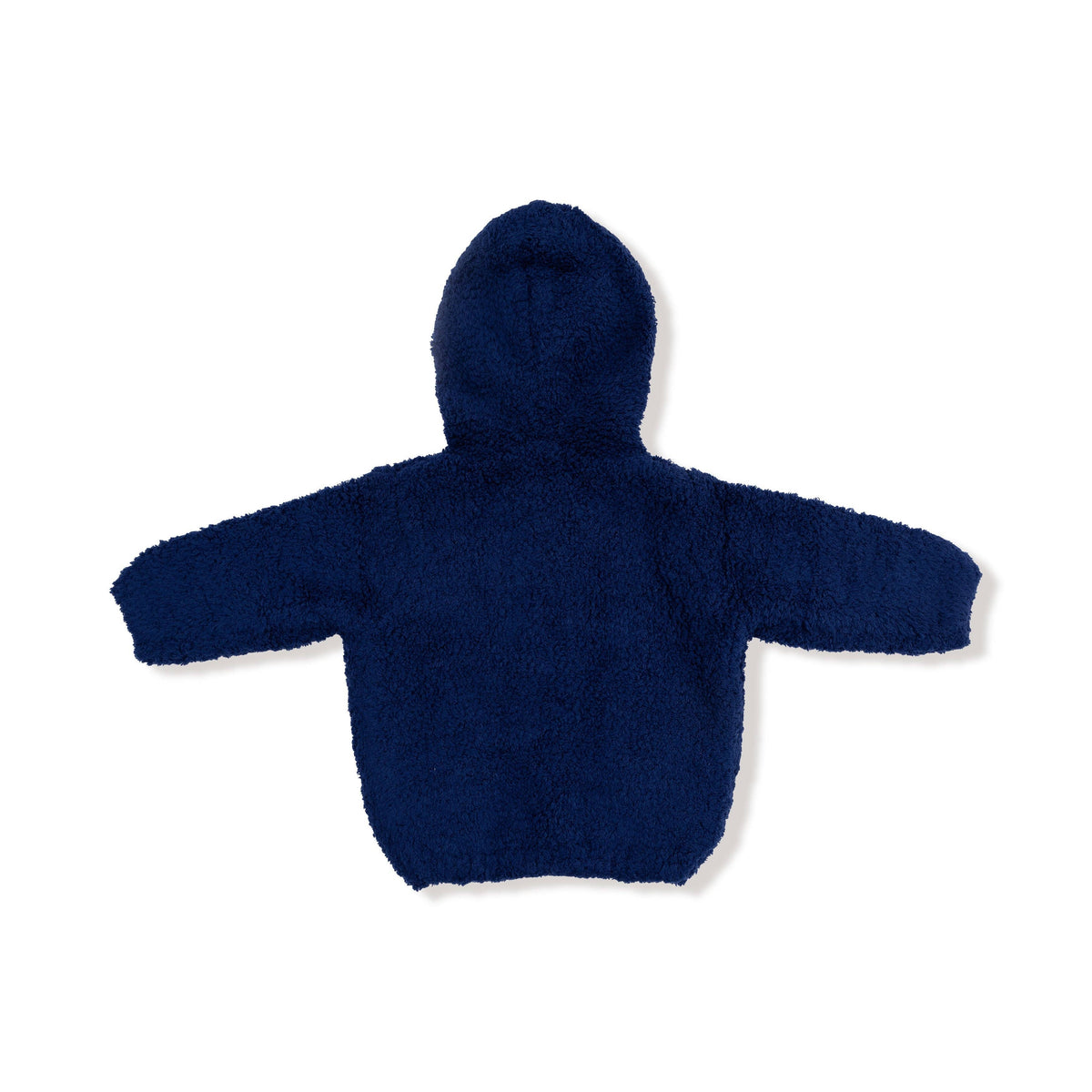 Navy Chenille Hooded Jacket