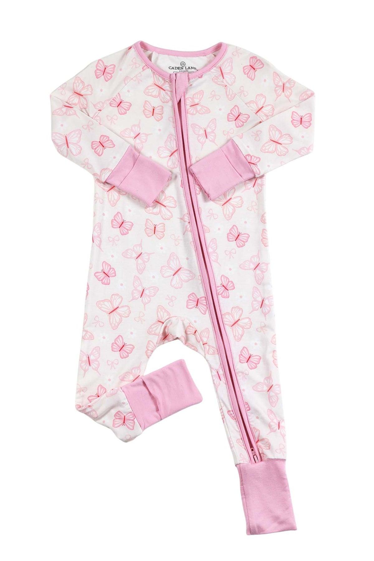 Blooming Butterflies Convertible Bamboo Zip Romper