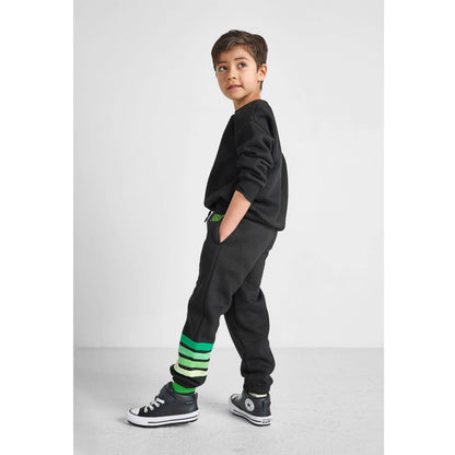 Green Striped Joggers