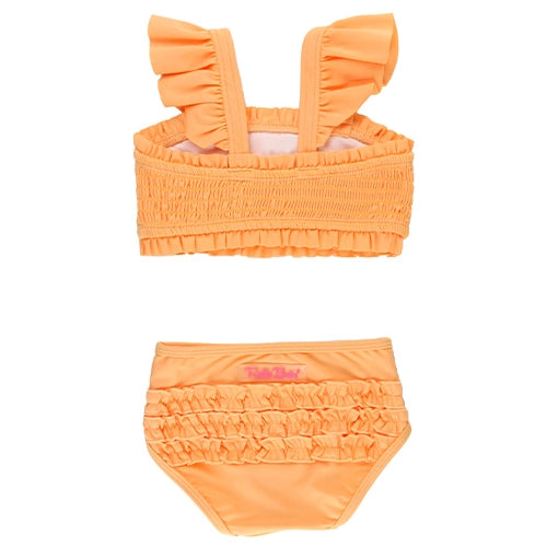 Melon Smocked Bikini