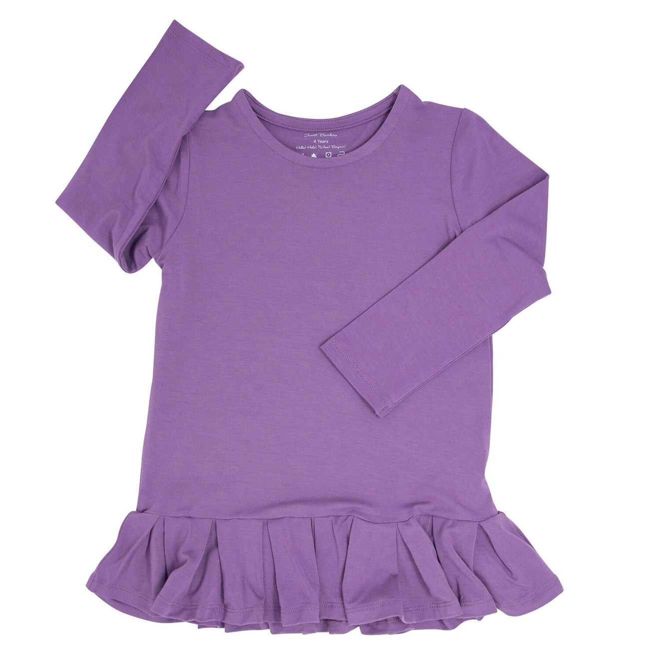 Grape Jelly L/S Ruffle Bottom Tee