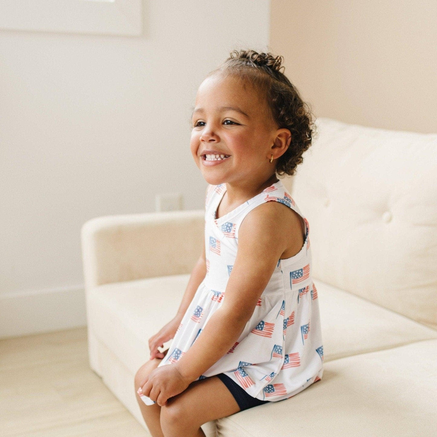 American Flag Bamboo Swing Tunic
