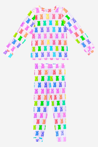 Gummy Bear Simply Soft Long Sleeve Crew & Slim Lounge Bottom