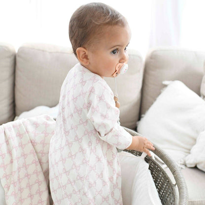Bows Cotton Coverter Gown + Hat Set