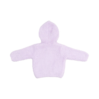 Lavender Chenille Hooded Jacket