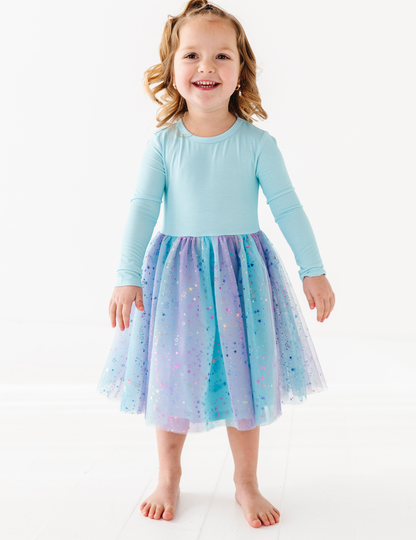Blue Magic Bamboo + Tulle Tutu Dress