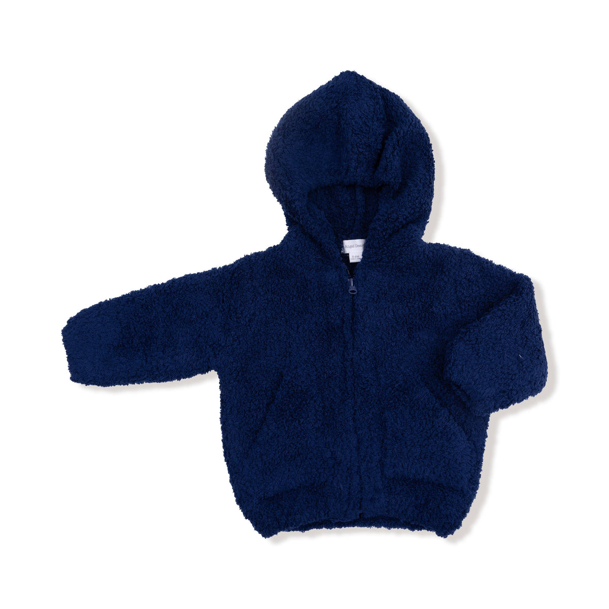 Navy Chenille Hooded Jacket