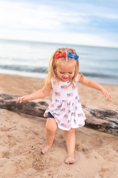 American Flag Bamboo Swing Tunic