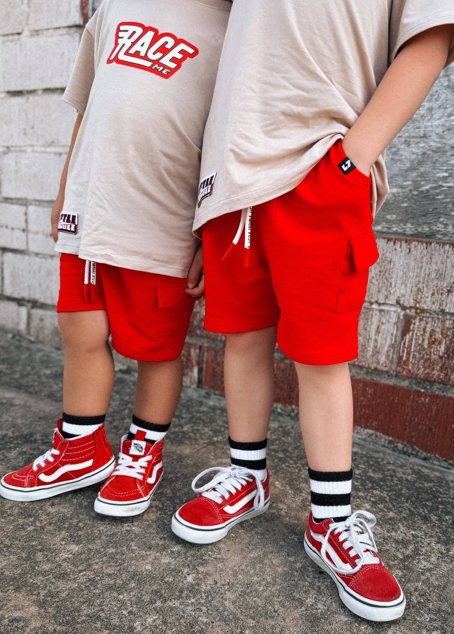 Everyday Red Cargo Shorts (Infant)