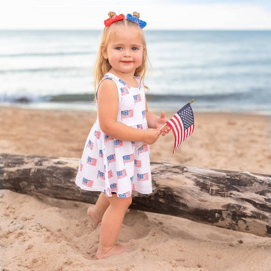 American Flag Bamboo Swing Tunic