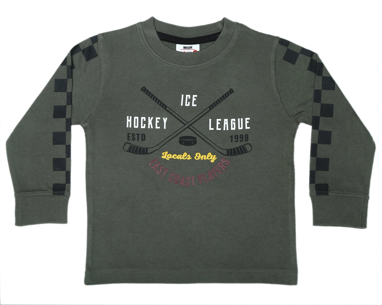 Olive East Coast Hockey L/S Shirt