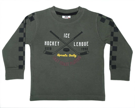 Olive East Coast Hockey L/S Shirt