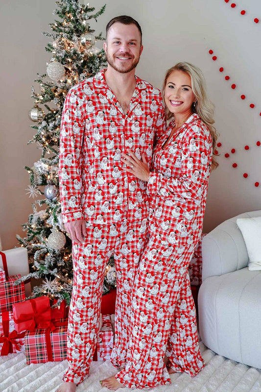 Adult Cozy Claus Bamboo Pajama Set