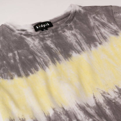 Lemon Drop Stripe Tie Dye Tee