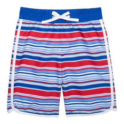 Navy Stripe Swim Trunk