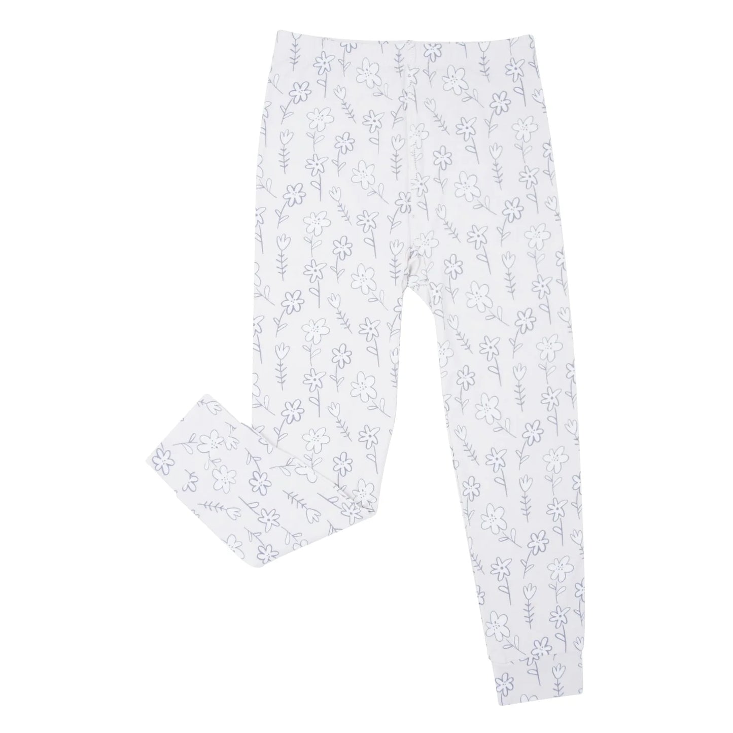 Grey Doodle Bamboo Pajama Set