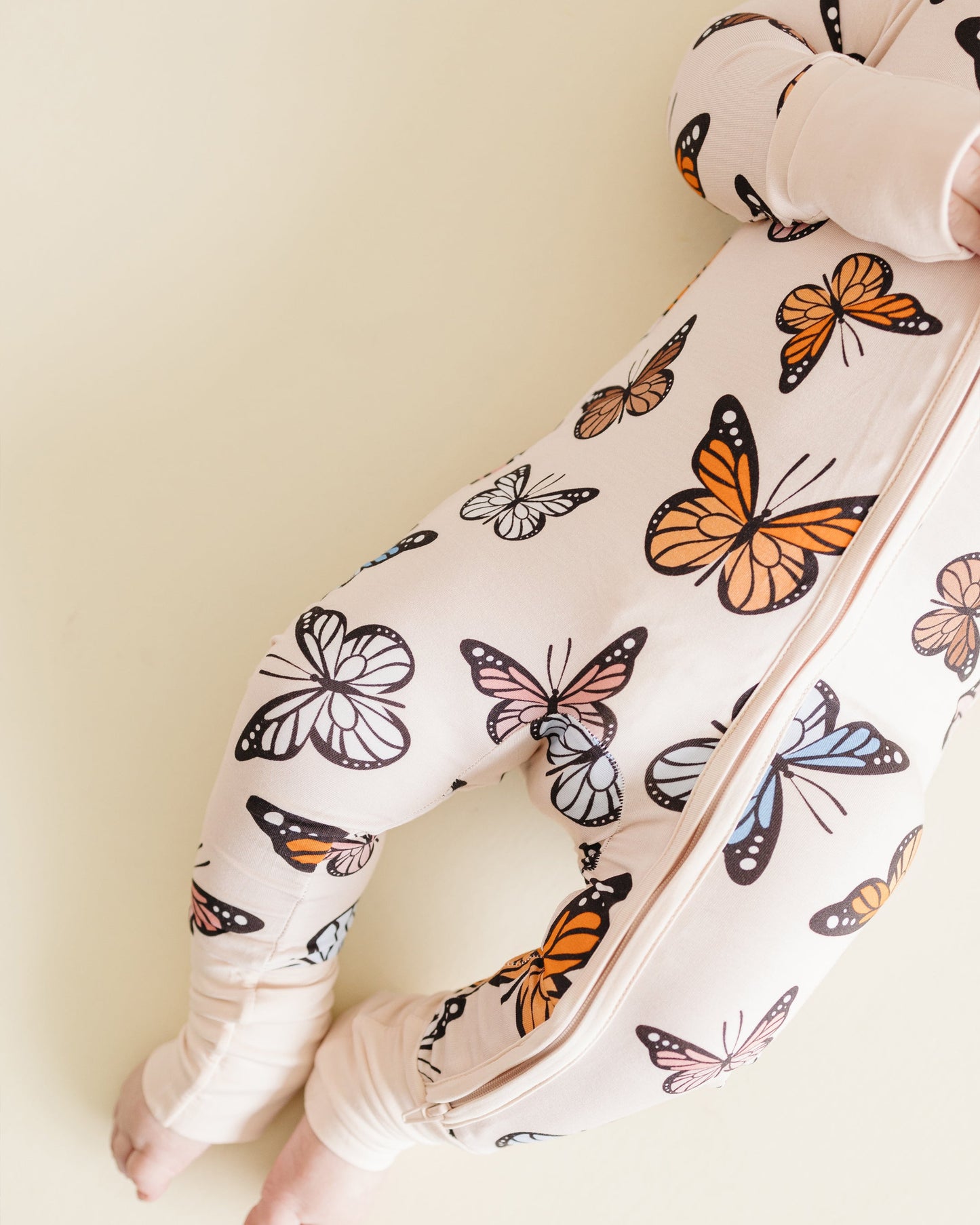 Butterflies Bamboo Zip Romper