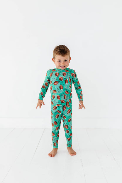 Football Field Bamboo Pajama Set