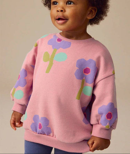 Purple Poppy Peachy Sweatshirt