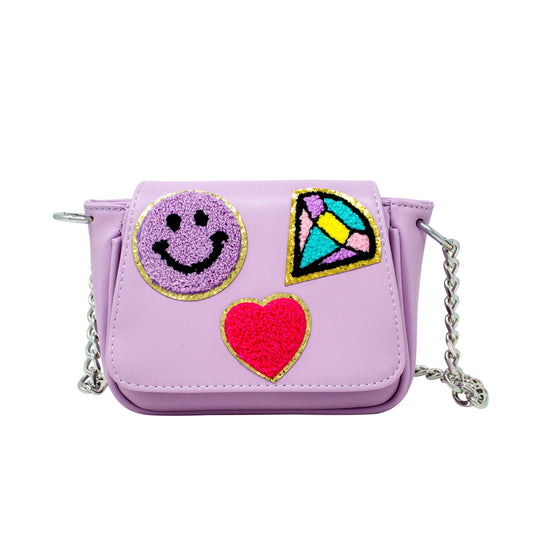 Lilac Patch Crossbody Handbag