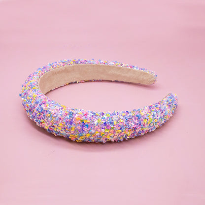 Chunky Sequin Multicolor Headband