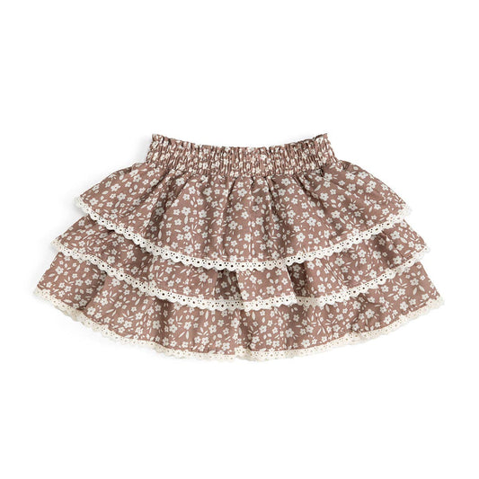 Mocha Floral Skort