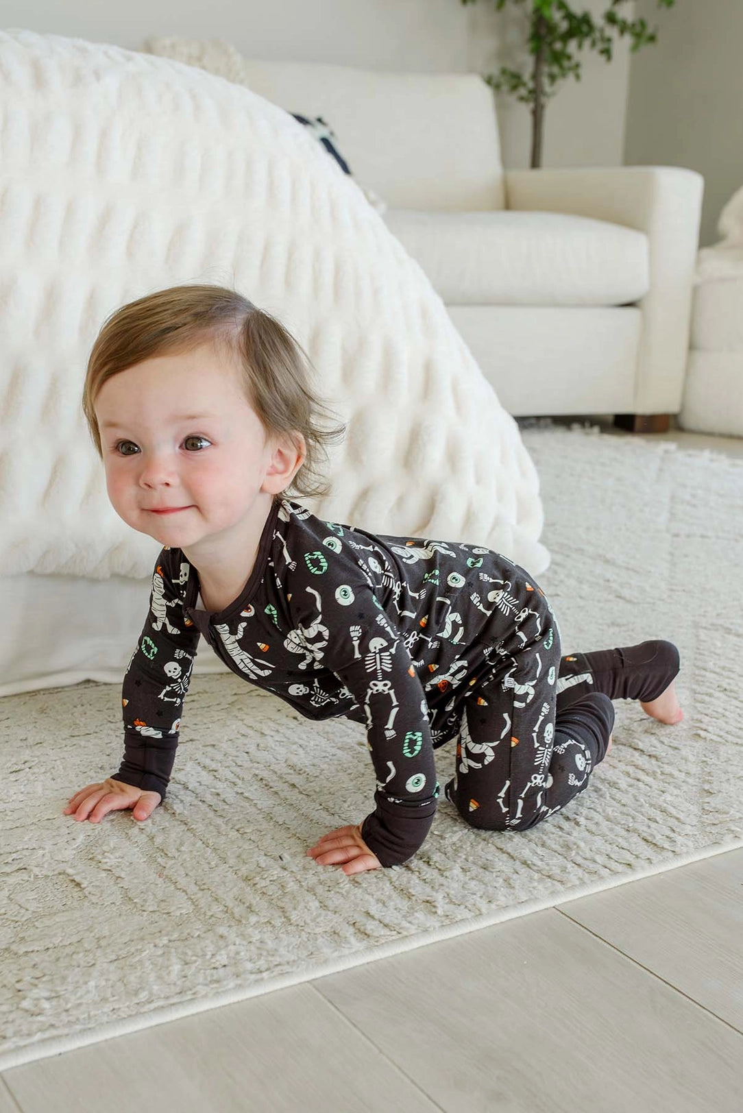 Eye Want Candy Glow Convertible Bamboo Zip Romper