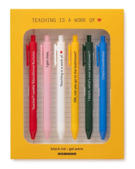 Teacher Love Gel Pen Set