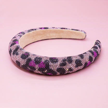 Crystal Magenta Leopard Headand