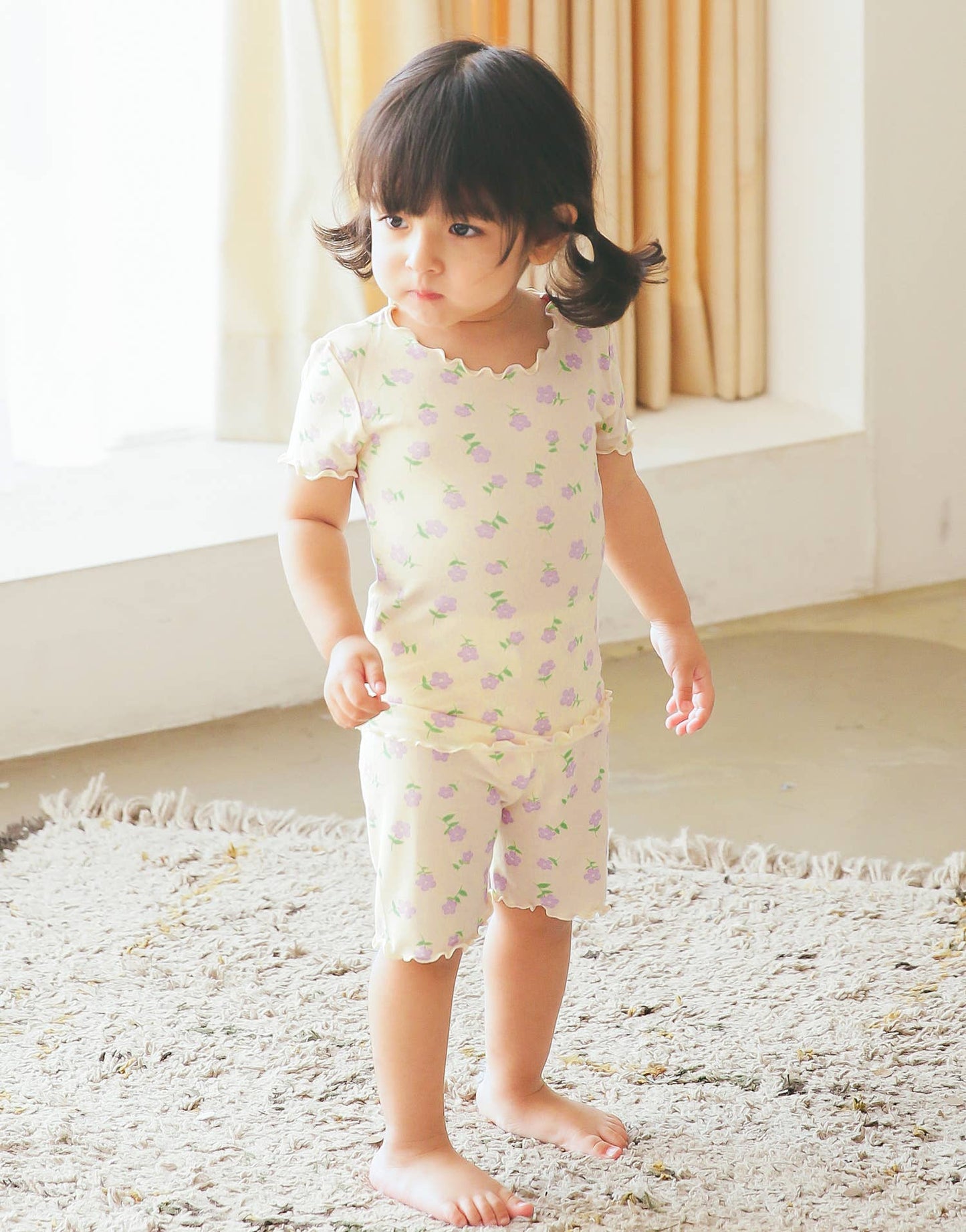 Purple Blossom S/S Pajama Set
