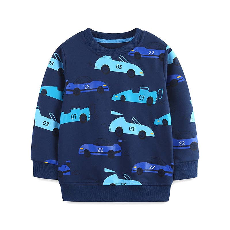Blue Cars Sweatshirt