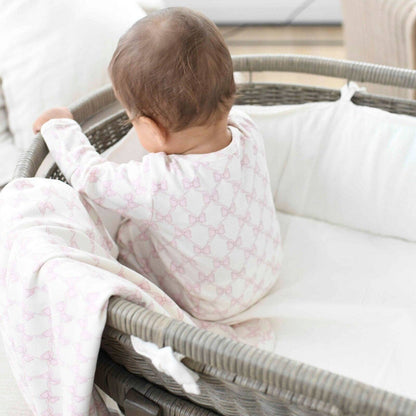 Bows Cotton Coverter Gown + Hat Set