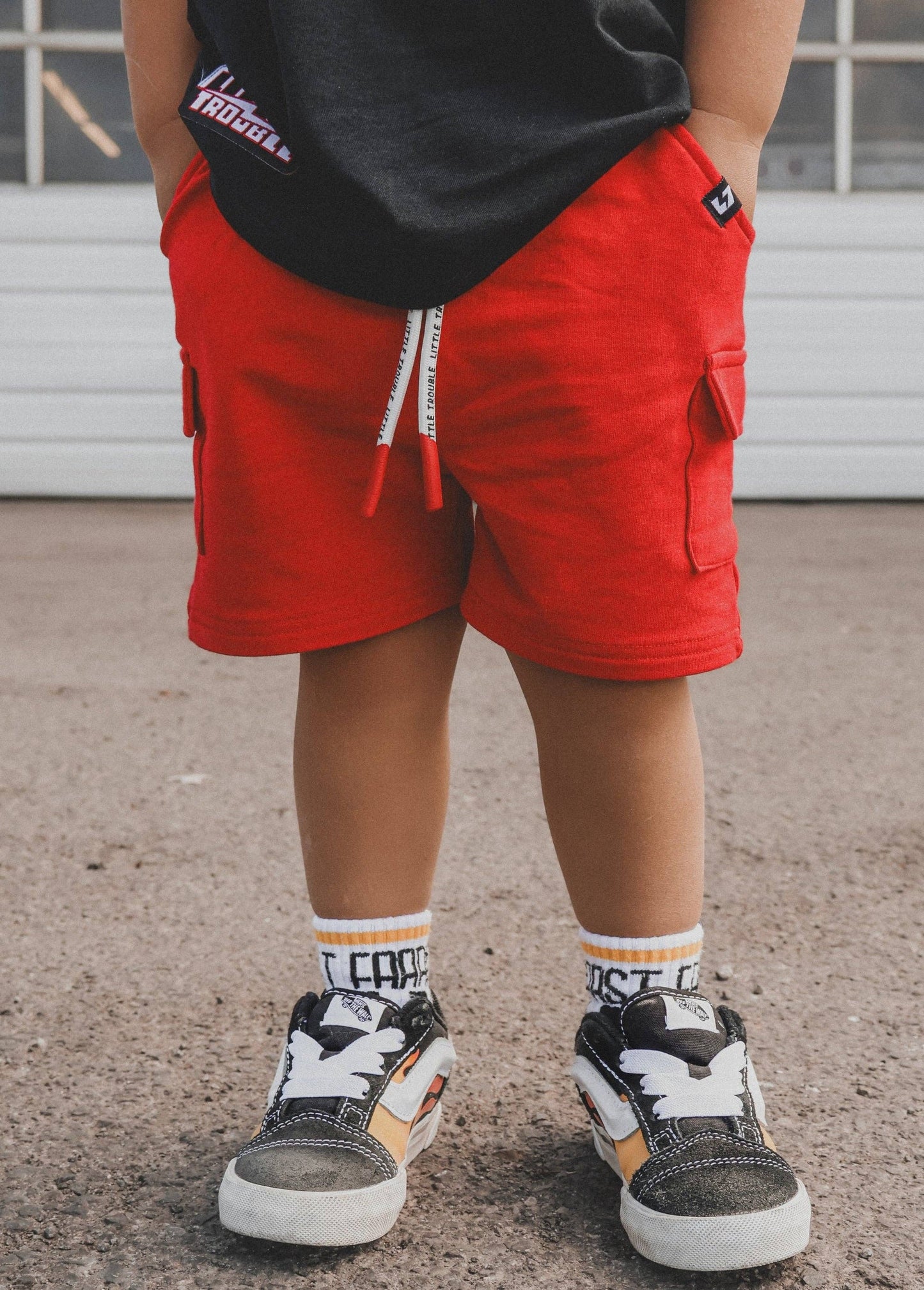 Everyday Red Cargo Shorts (Infant)