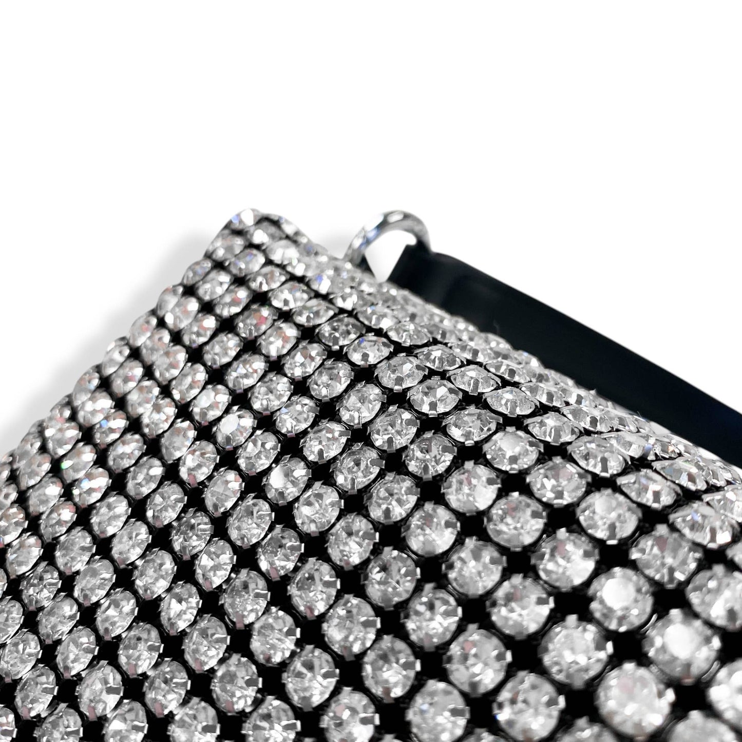Silver Crystal Purse
