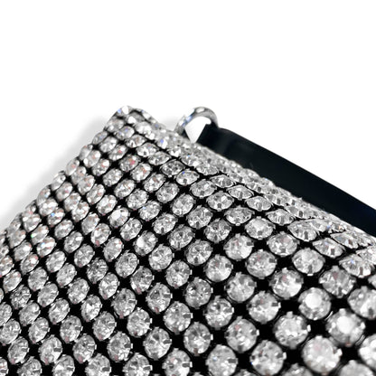 Silver Crystal Purse