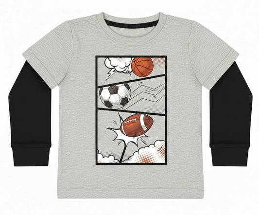 Comic Sport Two-Fer L/S Shirt