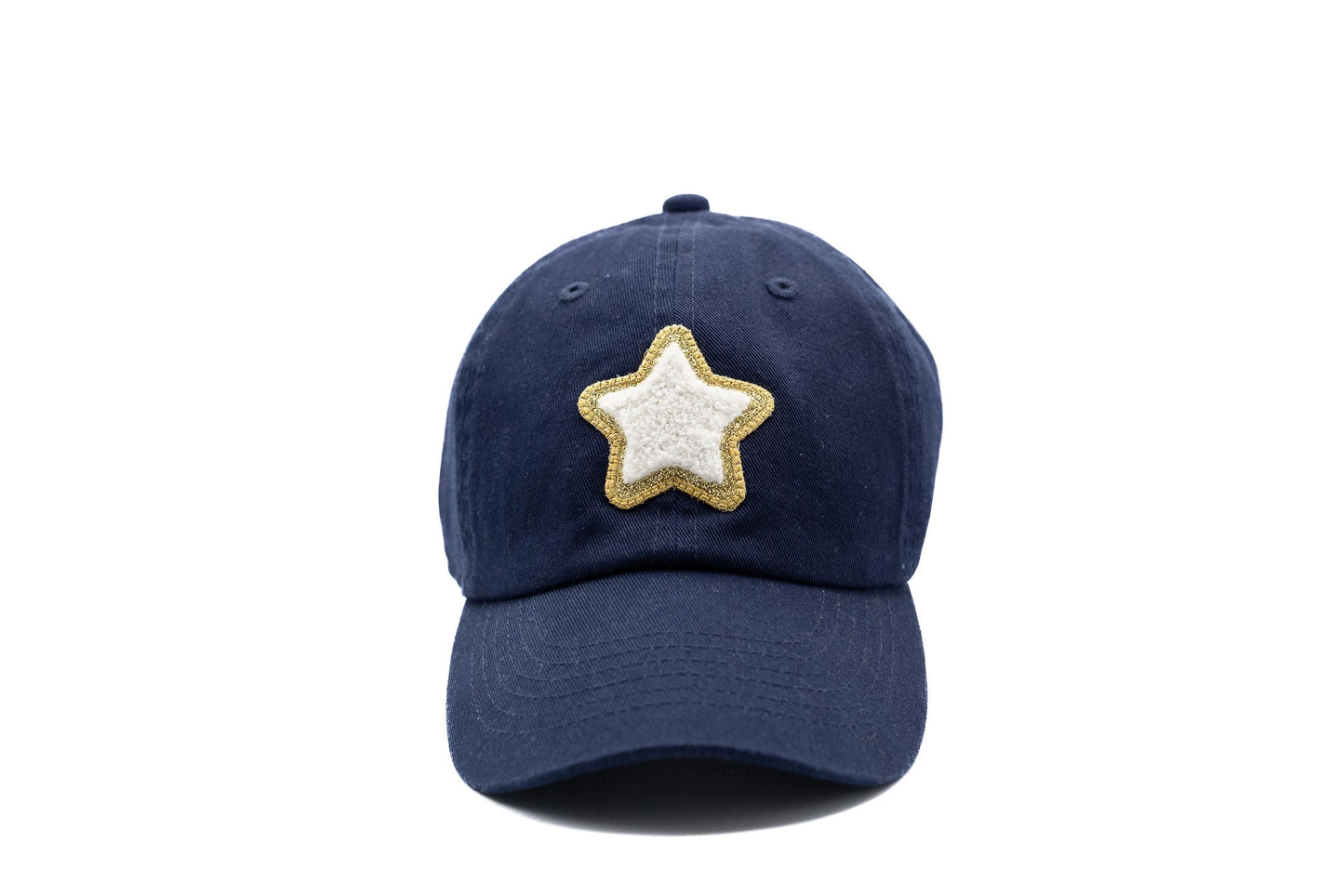 Navy Terry Star Hat - Baby