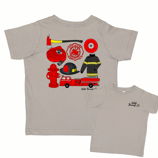 Silver Tools Of The Trade Firefighter Tee