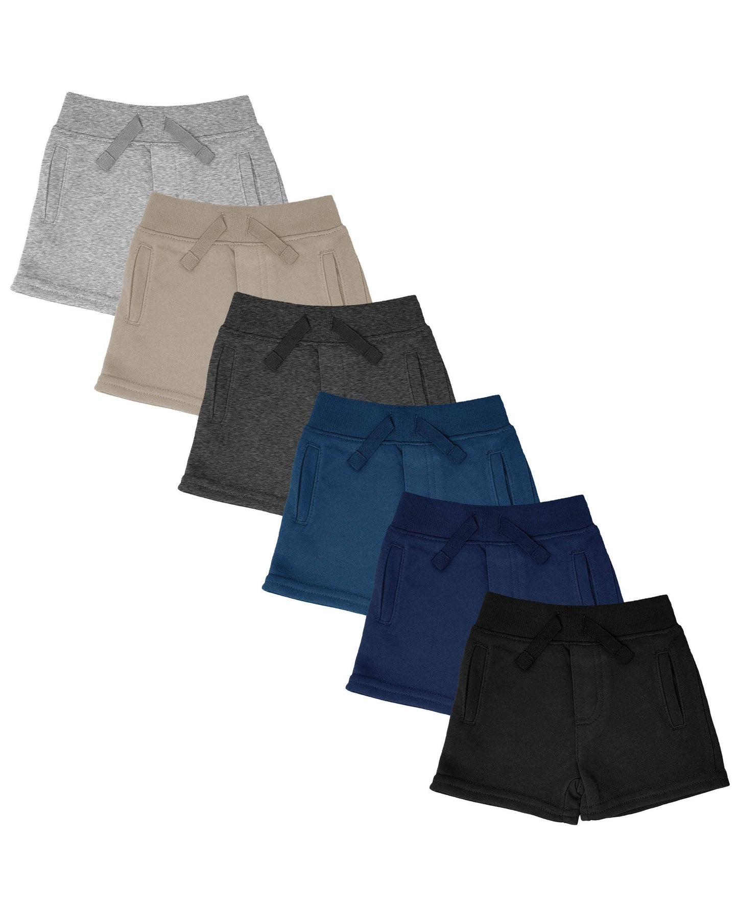 French Terry Cotton Shorts With Pockets