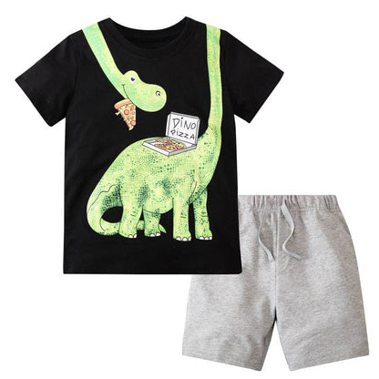 Dino Pizza Tee + Shorts Set