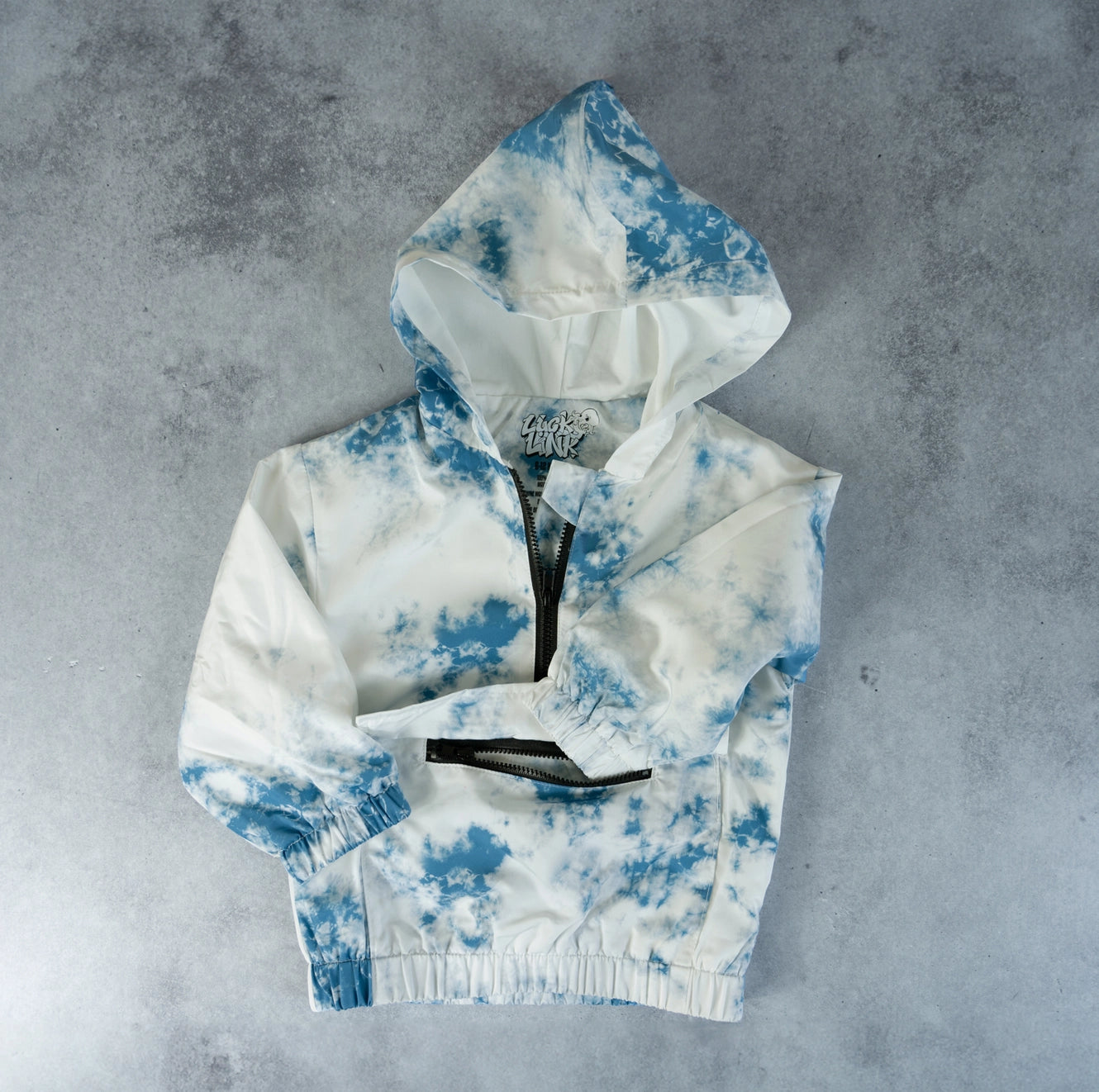 Tie Dye Half-Zip Windbreaker